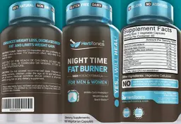 Label for Night Time Fat Burner