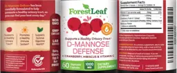 Label for D-Mannose Defense 1000 mg