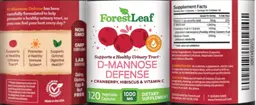 Label for D-Mannose Defense 1000 mg