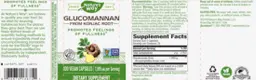 Label for Glucomannan from Konjack Root 1,995 mg