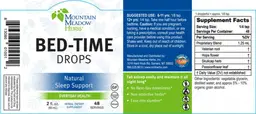 Label for Bed-Time Drops