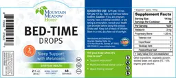 Label for Bed-Time Drops