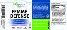 Label for Femme Defense