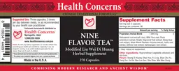 Label for Nine Flavor Tea