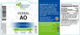 Label for Herbal AO