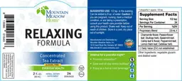 Label for Relaxing Formula