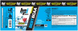 Label for Best BCAA Rainbow Ice