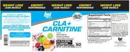 Label for CLA + Carnitine Fruit Punch
