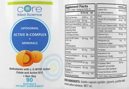 Label for Liposomal Active B-Complex + Minerals