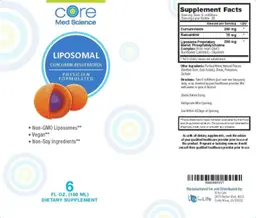 Label for Liposomal Curcumin-Resveratrol