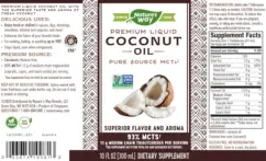 Label for Premium Liquid Coconut Oil