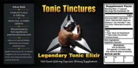 Label for Legendary Tonic Elixir