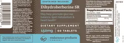 Label for Dihydroberberine SR 150 mg