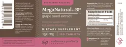 Label for MegaNatural-BP 150 mg