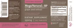 Label for MegaNatural-BP 150 mg