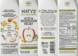 Label for Acid & Indigestion Relief