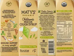 Organic Children's Mucus Cough Syrup