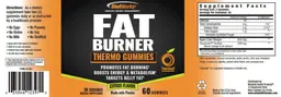 Label for Fat Burner Thermo Gummies Citrus Flavor