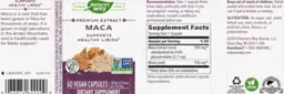 Label for Maca 350 mg