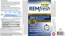 Label for REMfresh Extra Strength