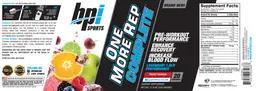 Label for One More Rep Complete Fruit Punch
