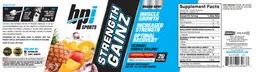 Label for Strength Gainz Tropical Punch