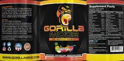 Label for Gorilla Mode Fruit Punch