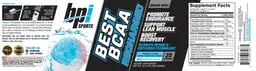 Label for Best BCAA Recharged Snow Cone