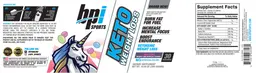 Label for Keto Weight Loss Unicorn