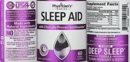 Label for Sleep Aid