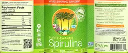 Label for Pure Hawaiian Spirulina Spearmint