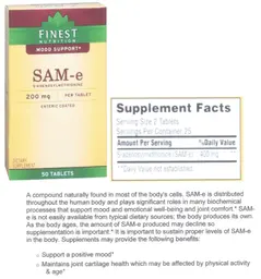 Label for SAM-e 200 mg