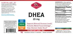 Label for DHEA 25 mg