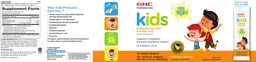 Label for Kids Probiotic Fast Stix Banana Vanilla
