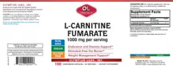 Label for L-Carnitine Fumarate 1000 mg
