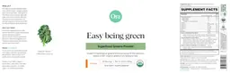 Label for Easy Being Green Orange