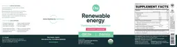 Label for Renewable Energy. Raspberry Lemonade