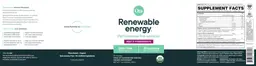 Label for Renewable Energy. Beet & Pomegranate