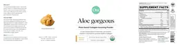 Label for Aloe Gorgeous Peanut Butter