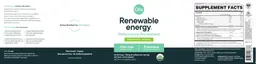 Label for Renewable Energy. Ceremonial Matcha