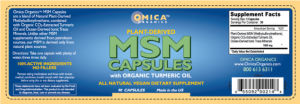 Plant-Derived MSM Capsules With Organic 