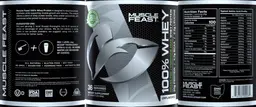 Label for 100% Whey Unflavored