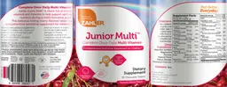 Label for Junior Multi Natural Cherry Flavor