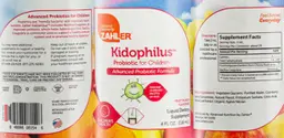 Label for Kidophilus Fruit Punch Flavored