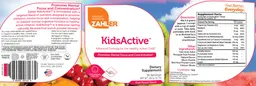 Label for KidsActive Fruit Punch Flavor