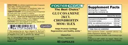 Label for Glucosamine 2KCL Chondroitin MSM/ILEX