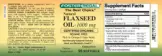 Label for Flaxseed Oil-1000 mg
