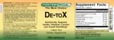 Label for De-ToX