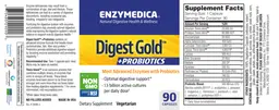 Label for Digest Gold + Probiotics