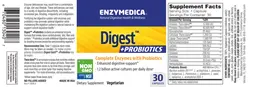 Label for Digest +Probiotics